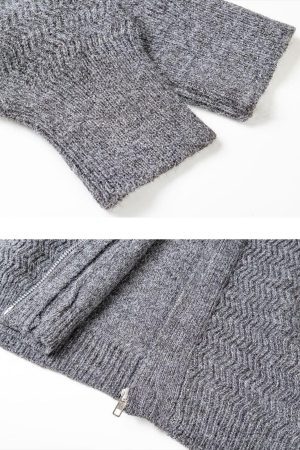 Concert Outfit Vintage Braided Texture Sweater