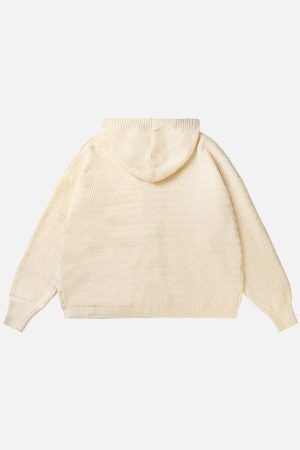 Concert Outfit Vintage Braided Texture Sweater