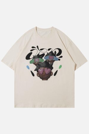 Concert Outfit Vintage Cartoon Print Tee