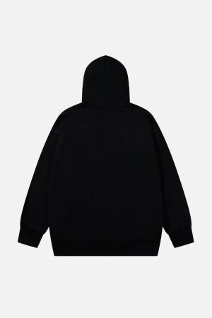 Concert Outfit Vintage Cat Print Hoodie