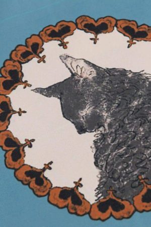 Concert Outfit Vintage Cat Print Short Sleeve Shirt