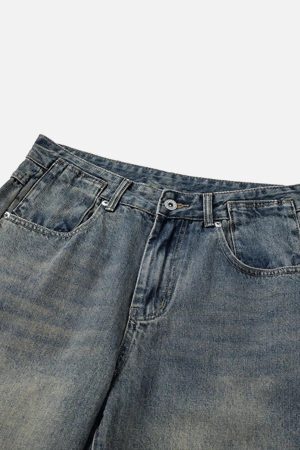 Concert Outfit Vintage Classic Washed Jeans