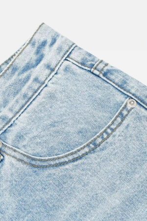 Concert Outfit Vintage Classic Washed Light Blue Jeans