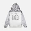 Concert Outfit Vintage Collision Color Letter Embroidery Hoodie