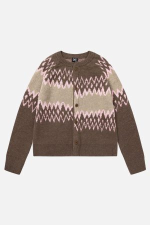 Concert Outfit Vintage Color of Flowers Sweater