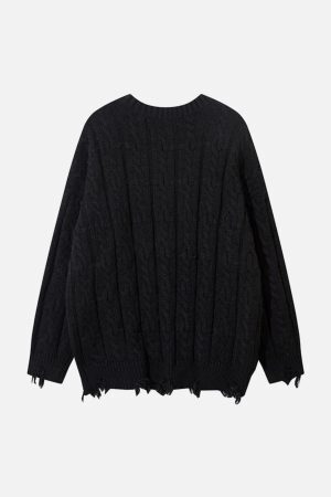 Concert Outfit Vintage Curled dough twists Damage Flow Sweater