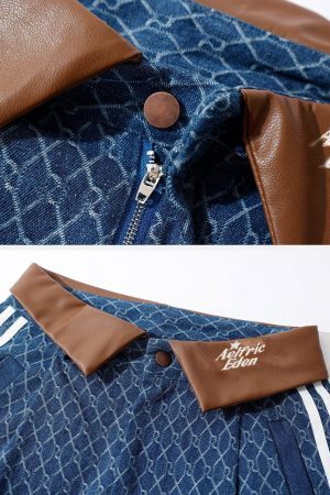 Concert Outfit Vintage Denim Jacquard Baggy Jeans