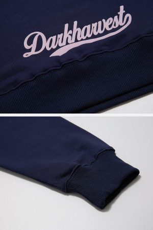 Concert Outfit Vintage 'DH' Print Hoodie