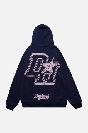 Concert Outfit Vintage 'DH' Print Hoodie