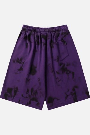 Concert Outfit Vintage Dirty Elastic Drawstring Loose Shorts