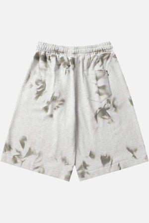 Concert Outfit Vintage Dirty Elastic Drawstring Loose Shorts