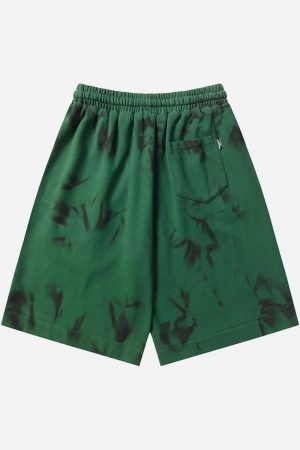 Concert Outfit Vintage Dirty Elastic Drawstring Loose Shorts