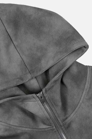 Concert Outfit Vintage Dirty Tie-Dye Half Zip-Up Hoodie