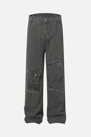 Concert Outfit Vintage Distressed Cargo Pants