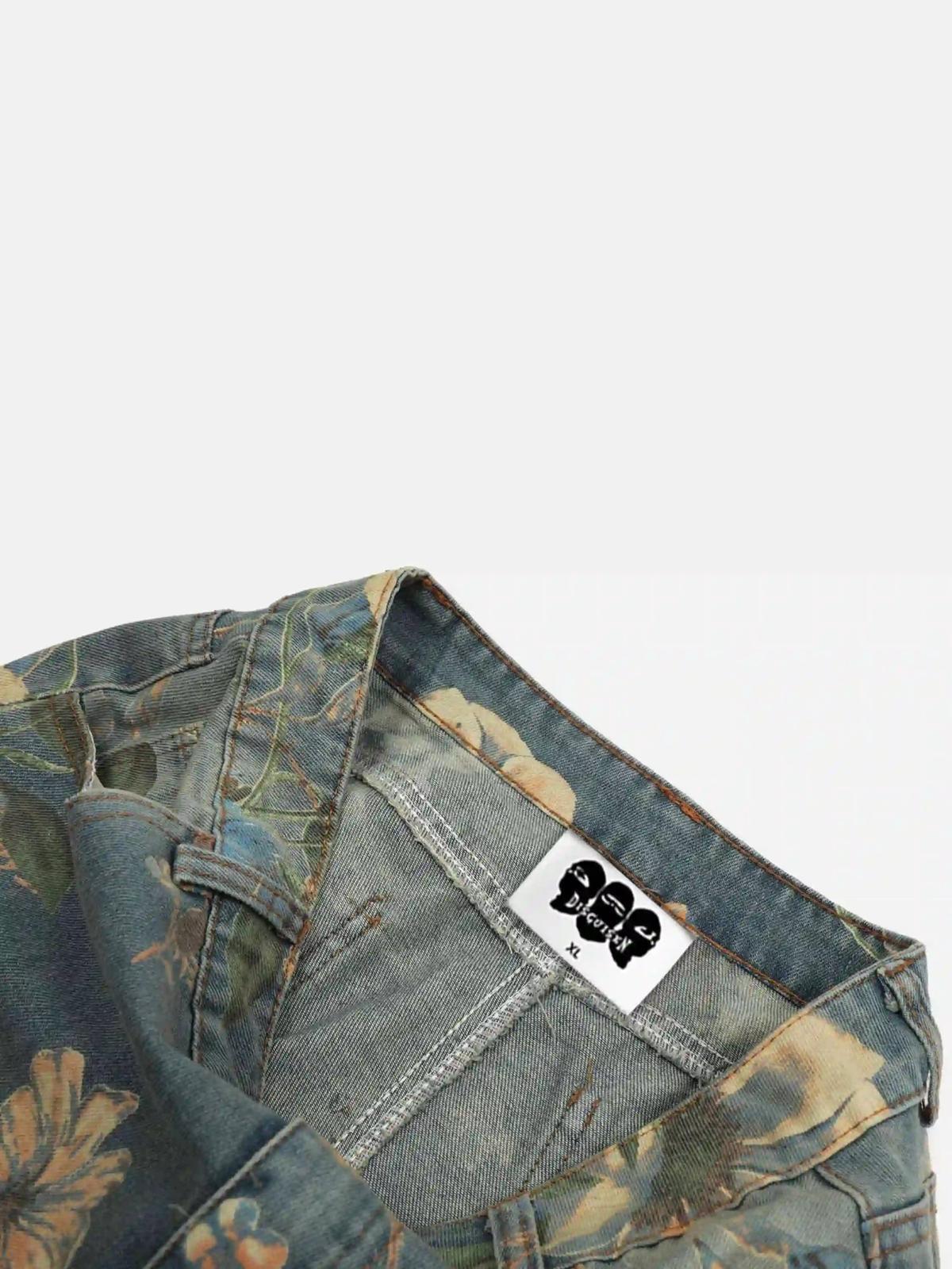 Concert Outfit Vintage Distressed Floral Jeans Concert Outfit Vintage Distressed Floral Jeans