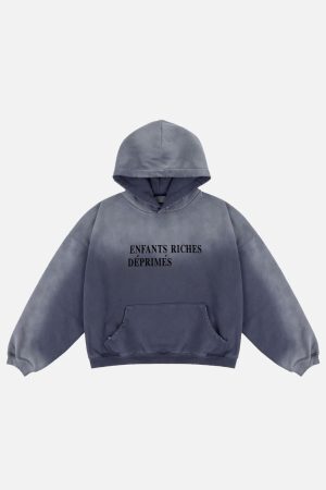 Concert Outfit Vintage Distressed Gradient Sweatshirt