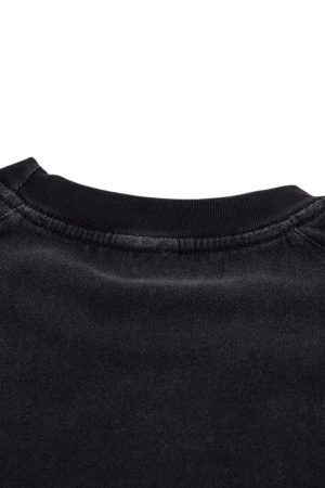 Concert Outfit Vintage Distressed Letter Print T-Shirt