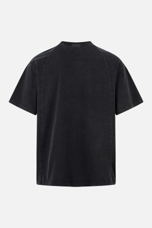 Concert Outfit Vintage Distressed Letter Print T-Shirt