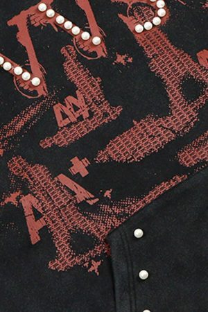 Concert Outfit Vintage Distressed Pearls Hoodie