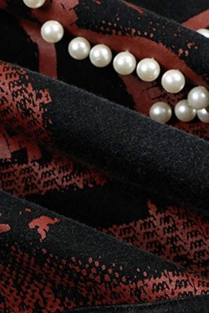 Concert Outfit Vintage Distressed Pearls Hoodie