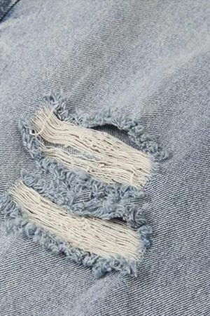 Concert Outfit Vintage Distressed Slim Straight-Leg Jeans