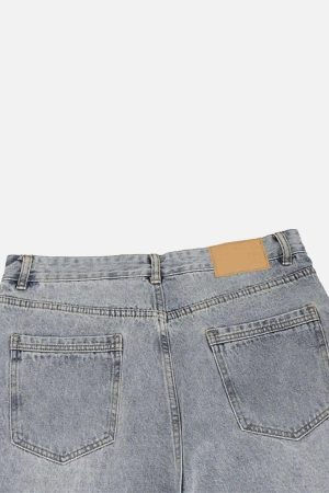 Concert Outfit Vintage Distressed Slim Straight-Leg Jeans