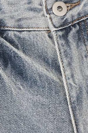 Concert Outfit Vintage Distressed Slim Straight-Leg Jeans