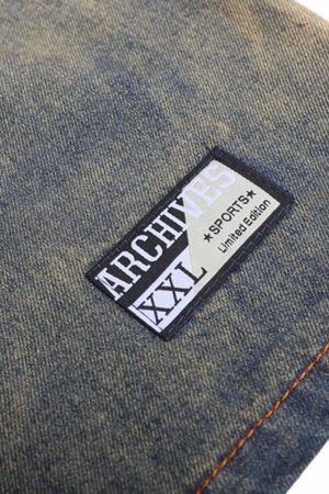 Concert Outfit Vintage Distressed Washed Gradient Denim T-Shirt