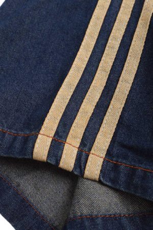 Concert Outfit Vintage Distressed Washed Gradient Denim T-Shirt