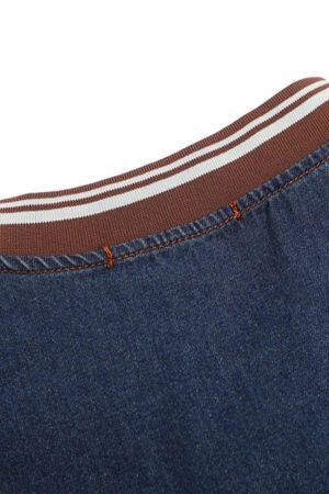 Concert Outfit Vintage Distressed Washed Gradient Denim T-Shirt