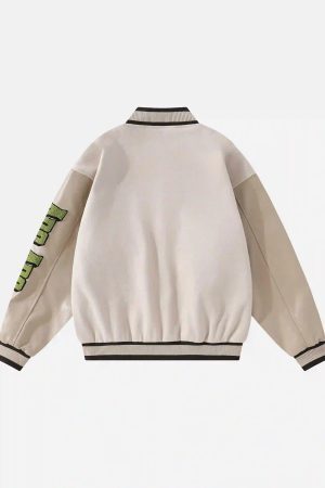 Concert Outfit Vintage Embroidered Baseball Jacket