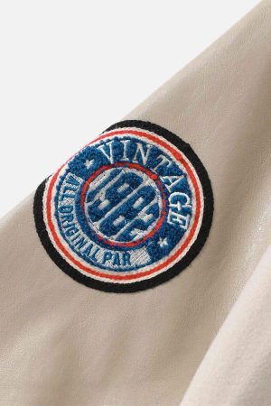 Concert Outfit Vintage Embroidered Baseball Jacket