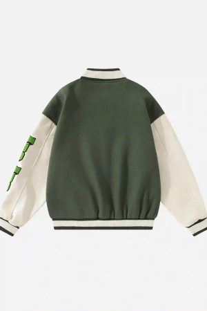 Concert Outfit Vintage Embroidered Baseball Jacket