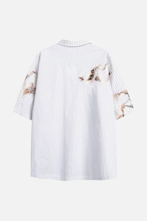 Concert Outfit Vintage Embroidered Floral Denim Shirt