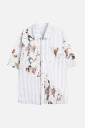 Concert Outfit Vintage Embroidered Floral Denim Shirt