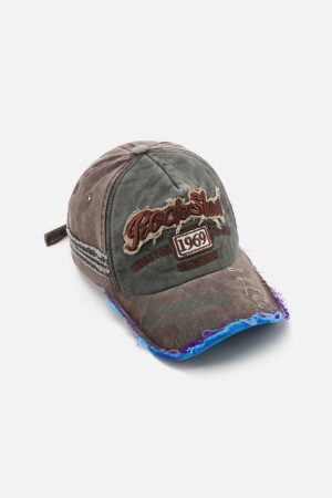 Concert Outfit Vintage Embroidered Hole Baseball Cap