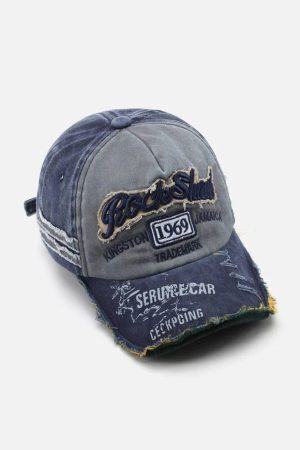 Concert Outfit Vintage Embroidered Hole Baseball Cap