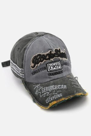 Concert Outfit Vintage Embroidered Hole Baseball Cap