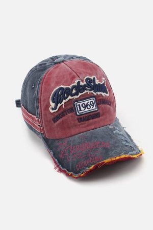 Concert Outfit Vintage Embroidered Hole Baseball Cap