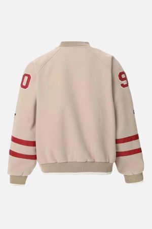 Concert Outfit Vintage Embroidered Varsity Baseball Jacket