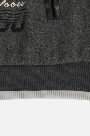 Concert Outfit Vintage Embroidered Varsity Baseball Jacket