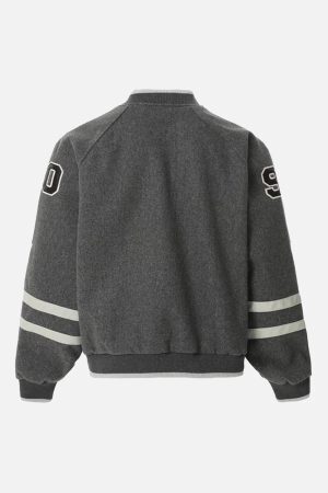 Concert Outfit Vintage Embroidered Varsity Baseball Jacket