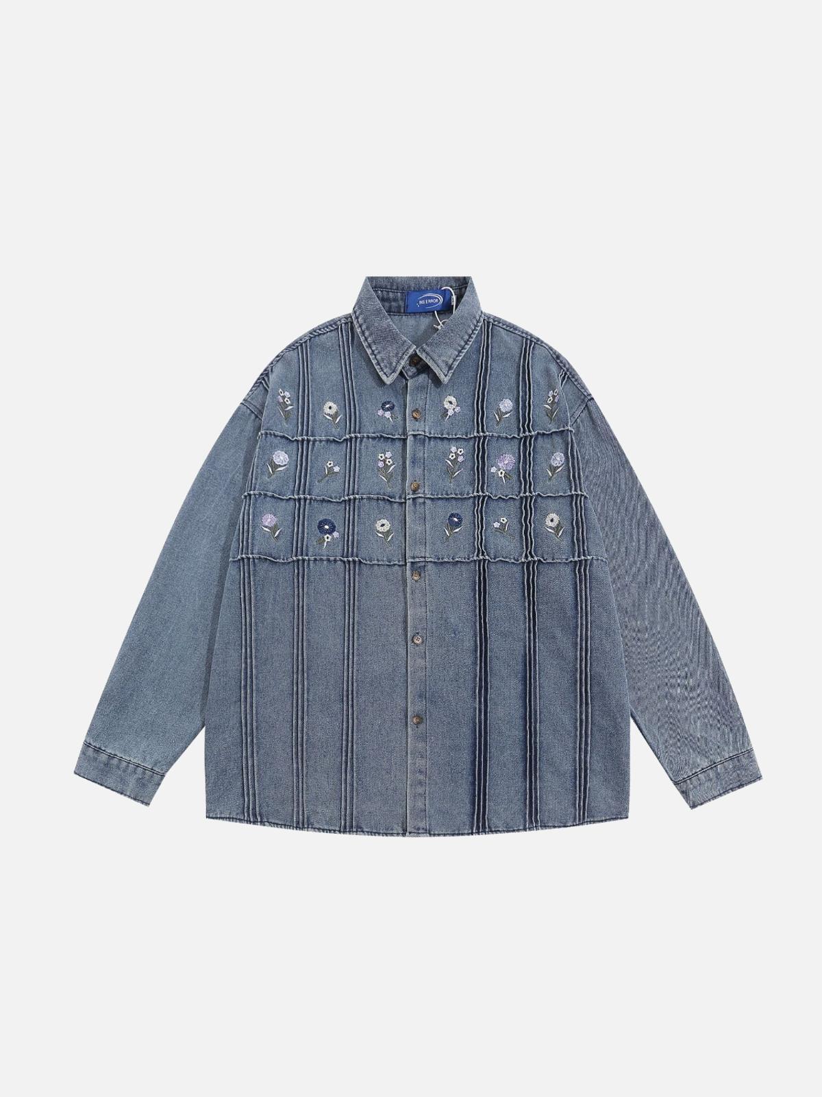 Concert Outfit Vintage Embroidery Cowboy Shirt Concert Outfit Vintage Embroidery Cowboy Shirt