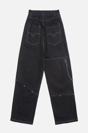 Concert Outfit Vintage Embroidery Jeans