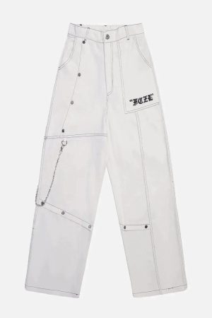 Concert Outfit Vintage Embroidery Jeans