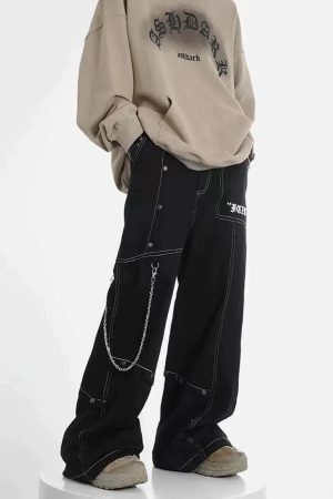 Concert Outfit Vintage Embroidery Jeans