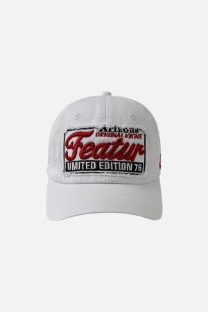 Concert Outfit Vintage Embroidery Letter Cap