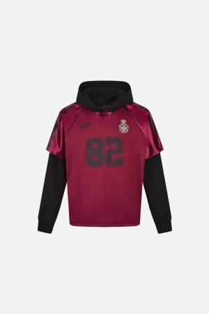 Concert Outfit Vintage Fake Two-Piece Set Leisure Hoodie