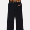 Concert Outfit Vintage Flame Print Sweatpants