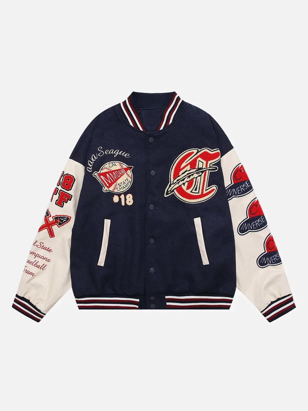 Concert Outfit Vintage Flock Print Varsity Jacket Concert Outfit Vintage Flock Print Varsity Jacket